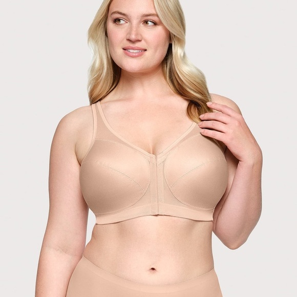 Glamorise MagicLift Front-Closure Posture Back Bra Sz 46DD - Picture 1 of 6